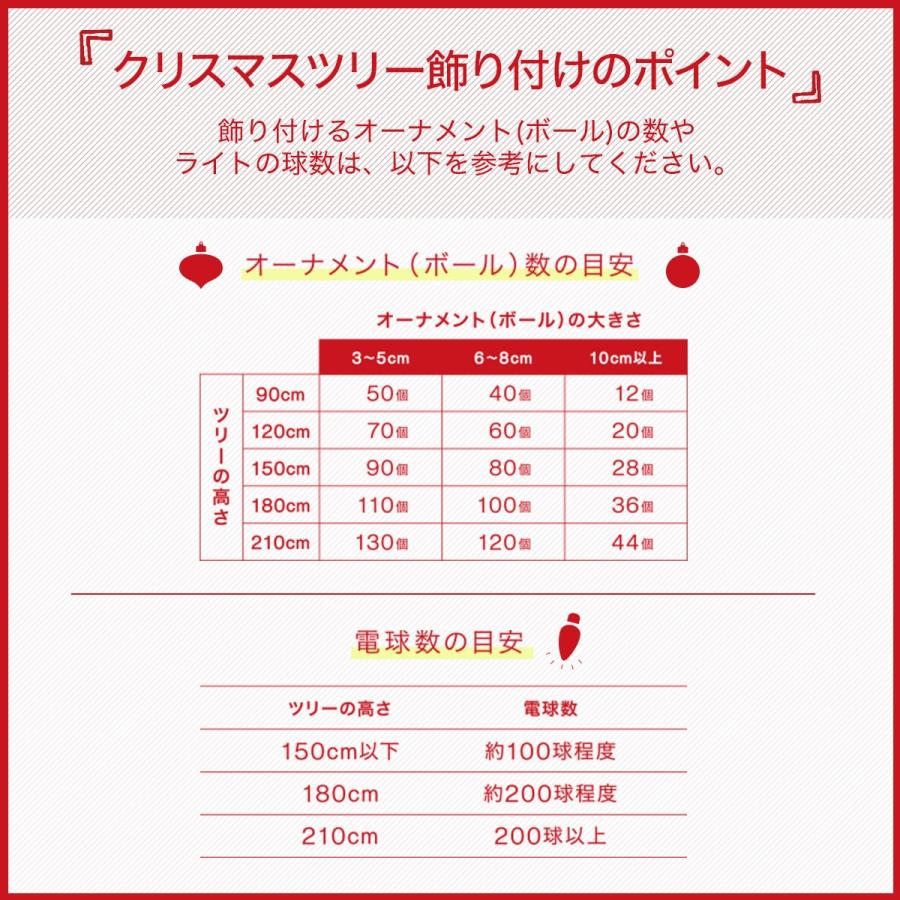 ヌードツリー(180cm スノー n2GS) クリスマスツリー ニトリ | ニトリ | 05