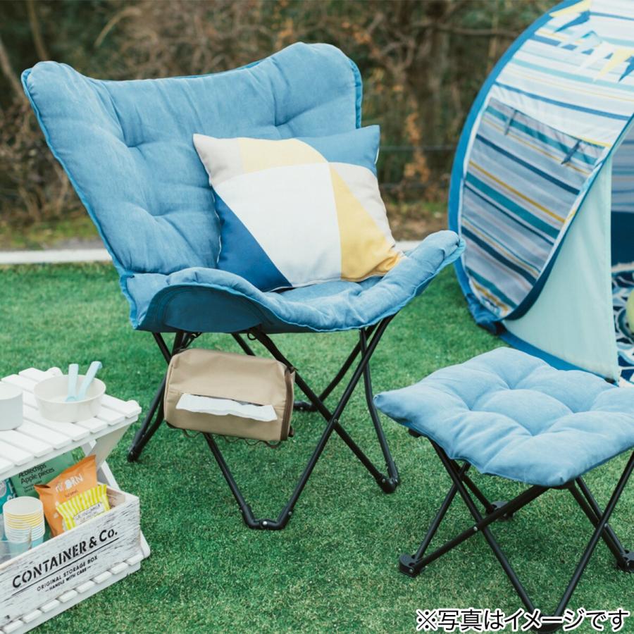 ニトリ 洗える&はっ水 バタフライチェア(ブルー S01SS ニトリ 洗える&はっ水 バタフライチェア(ブルー S01SS