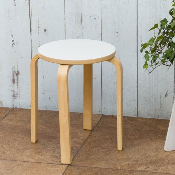 木製スツール セロ Wh ラッピング無料 1年保証 玄関先迄納品 ニトリ