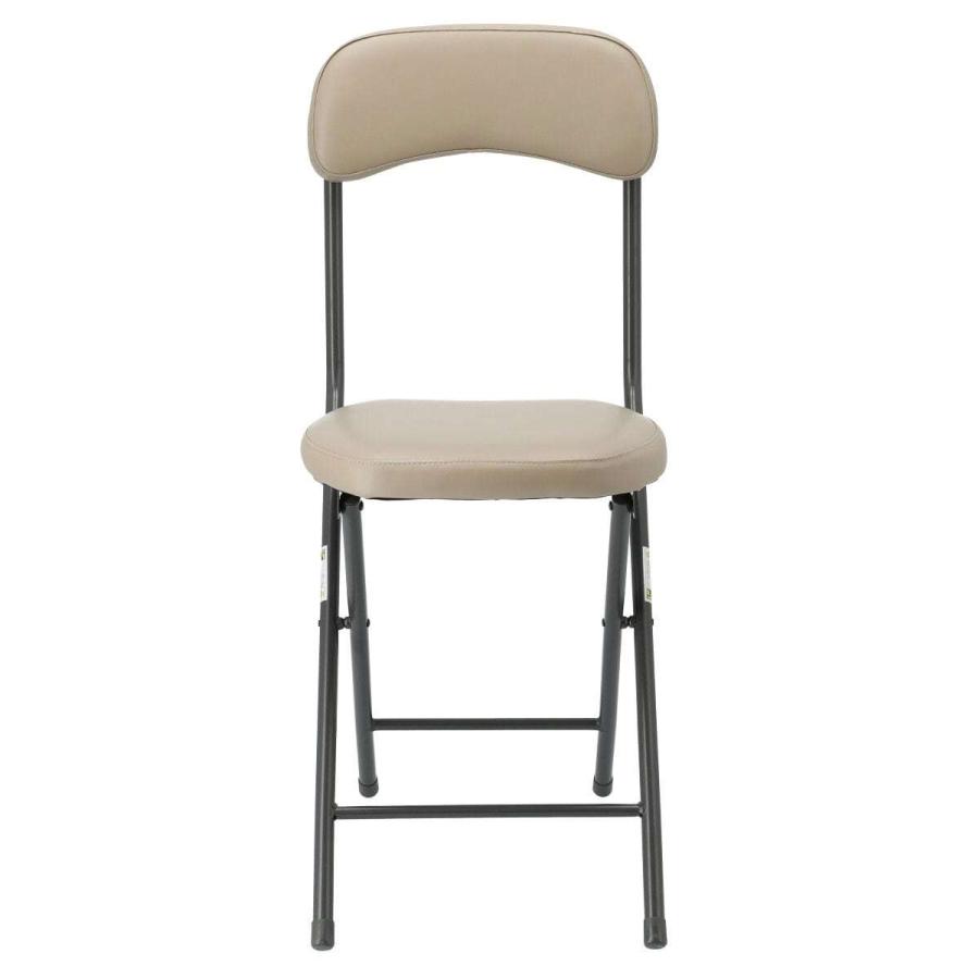 ニトリ（NITORI） 折りたたみチェア バーミーズ(モカ) 折りたたみ椅子