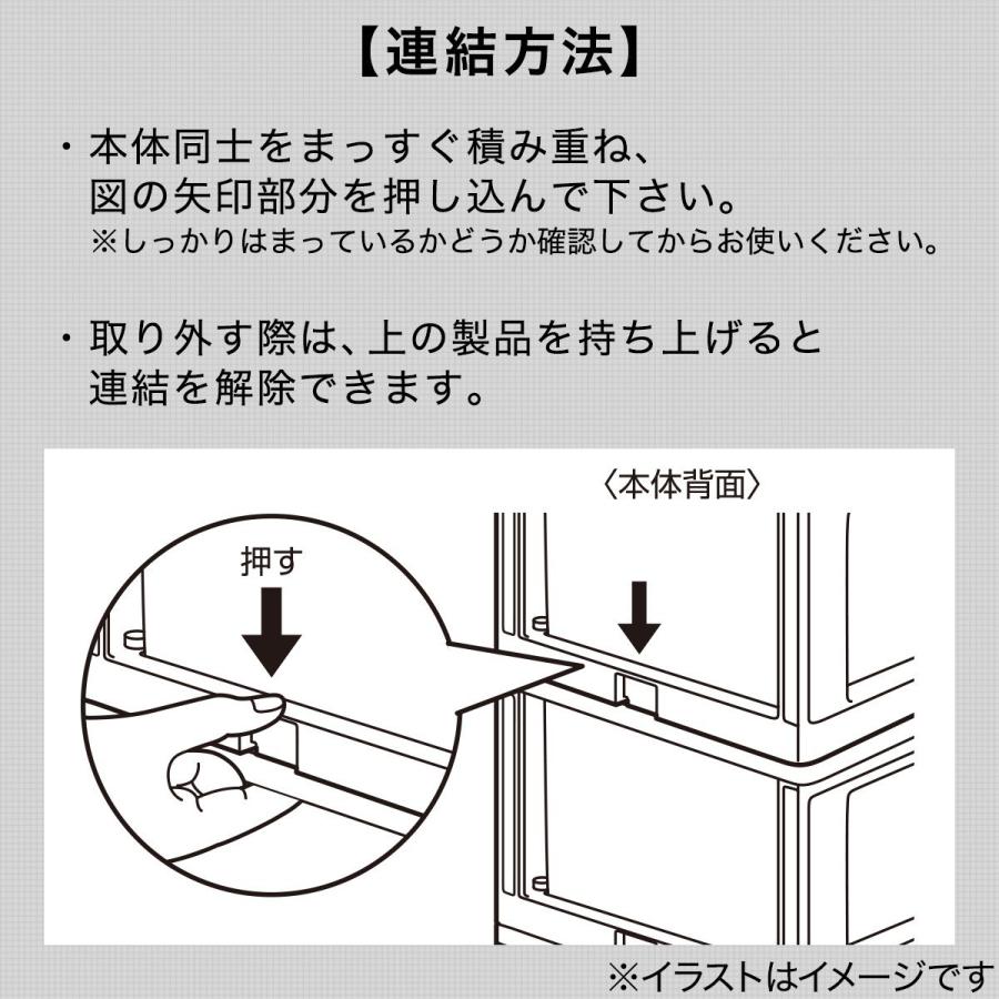 引出し Nインボックス たて型ハーフ 2段(WH) ニトリ 『玄関先迄納品』 『1年保証』|nitori-net|14
