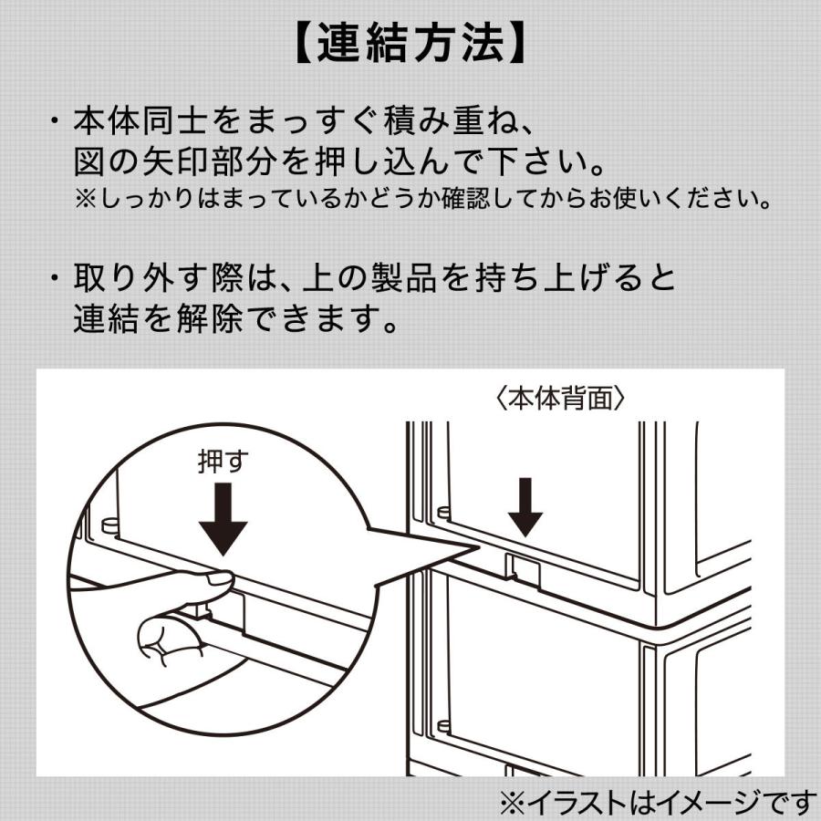 引出し Nインボックス たて型ハーフ 3段(WH) 収納ケース 収納ボックス ニトリ｜nitori-net｜14