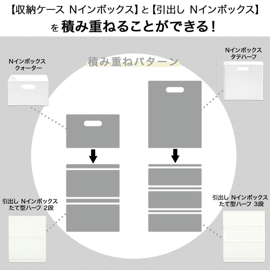 引出し Nインボックス たて型ハーフ 3段(WH) 収納ケース 収納ボックス ニトリ｜nitori-net｜10