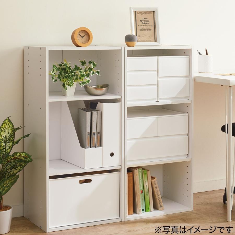 ニトリ（NITORI） 引出し NインボックスL たて型ハーフ 3段(CL) 収納