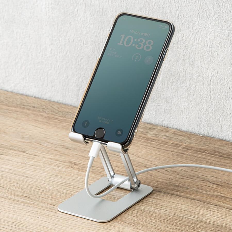 たためるスマホスタンド(IW01 シルバー) ニトリ : ニトリ Yahoo