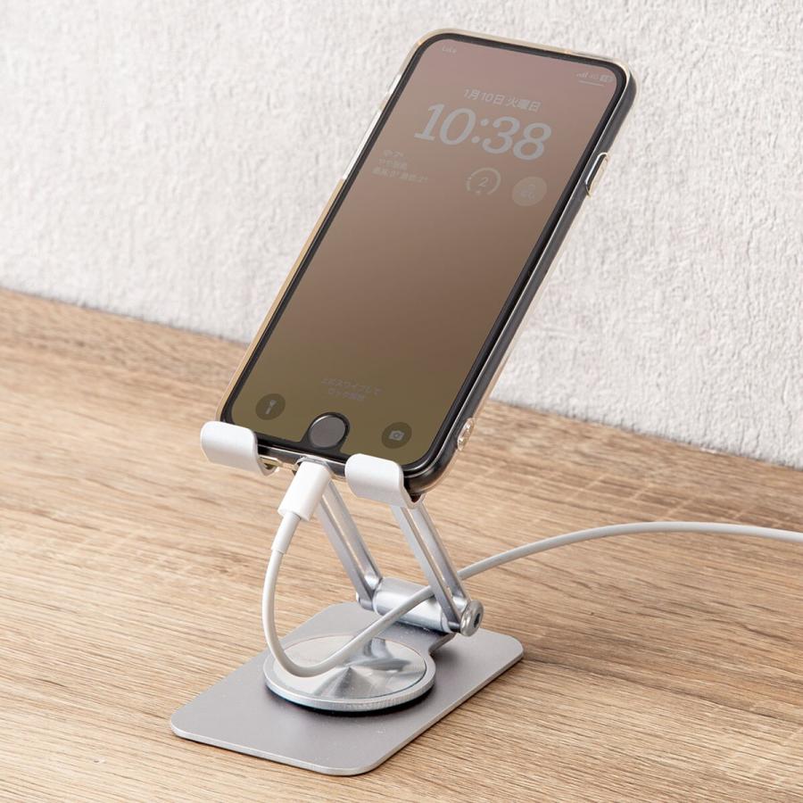 回転式 たためるスマホスタンド(IW01 シルバー) ニトリ : ニトリ Yahoo