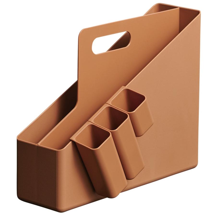 ヴィンテージテイストのファイルボックス型モバイルボックス(OR) ニトリ の商品画像