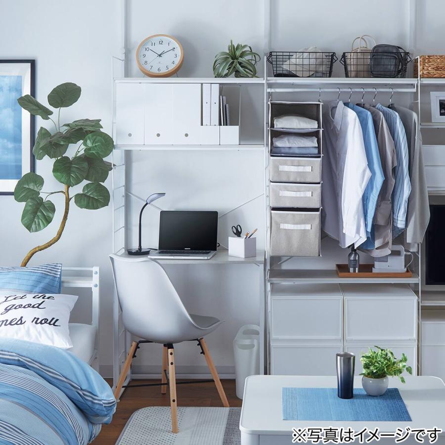 きれい　ニトリ　折りたたみデスク Nポルダ　8760988　ホワイトウォッシュ　2024年製　NITORI　パソコンデスク PCデスク シンプル工具不要 折りたたみデスク Nポルダ＋デスクキャビネットセット(ホワイト