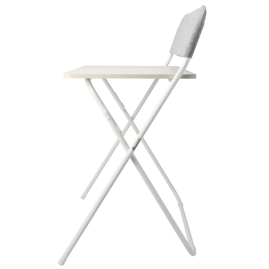 ニトリ 幅75cm ポケット付き折りたたみデスク(70 ホワイト