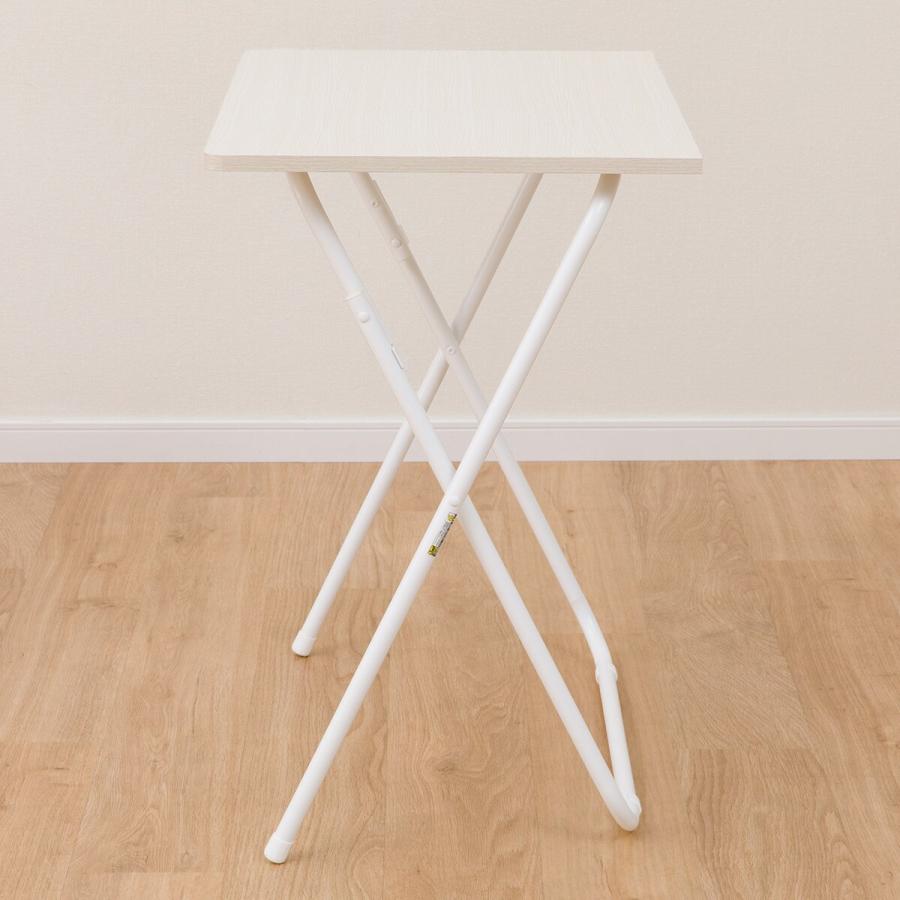 NITOR　ニトリデコホーム　ホワイトウォッシュ折り畳みテーブル　♥️新品♥️ ニトリ 幅70cm 折りたたみテーブル 折脚テーブル(7070 ホワイト