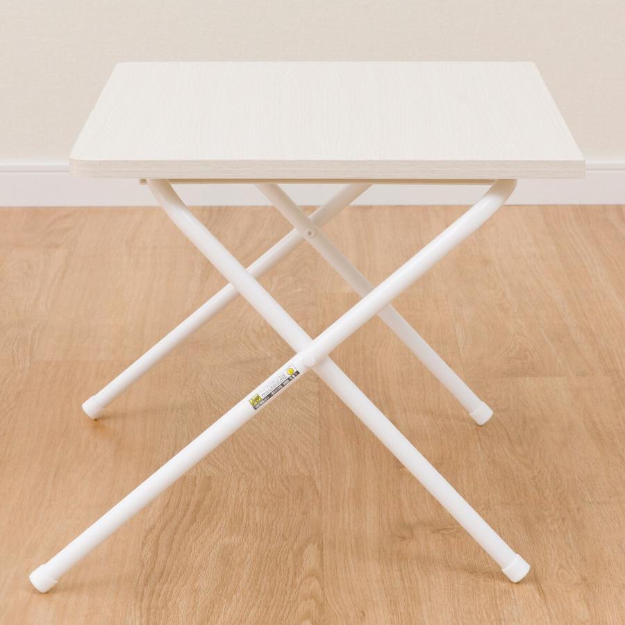 ニトリ 幅50cm 折りたたみテーブル 折脚テーブル(5035 ホワイト