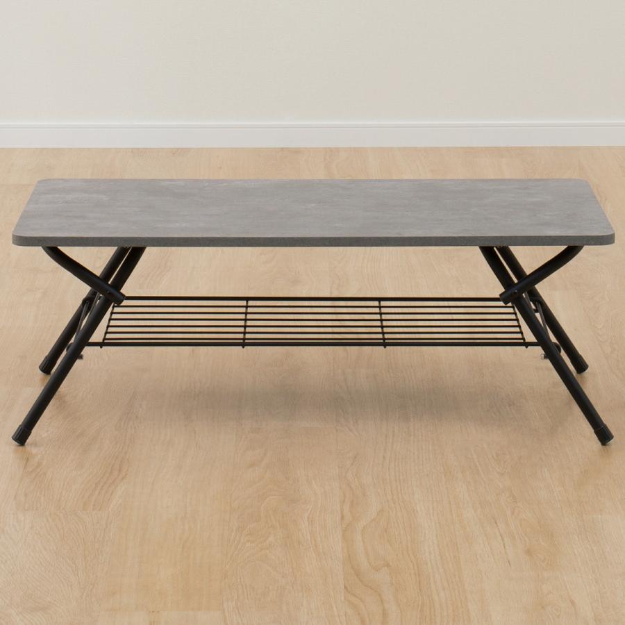 ニトリ 石目調折りたたみテーブル(SF1 9045 グレー) : ニトリ