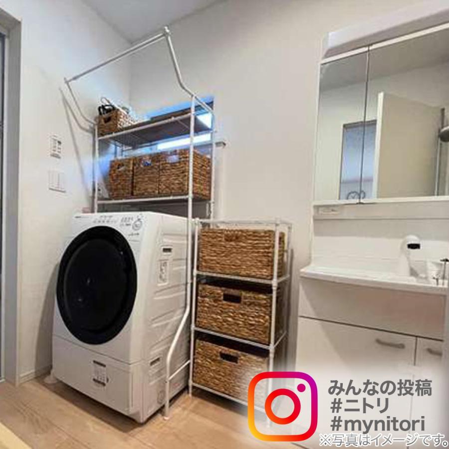 ニトリ 〔幅44.5×奥行29.5×高さ67cm〕スチールラック LT 2段(WH