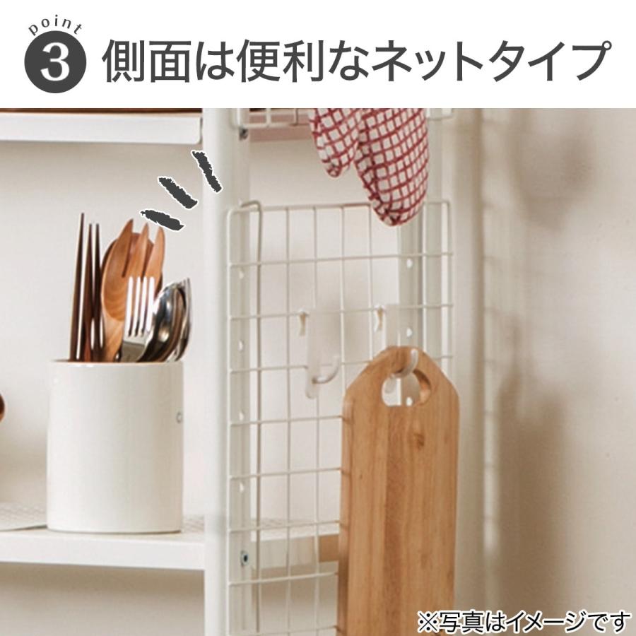 OUTLET SALE突っ張りシェルフ アルゴス60(ホワイト) スチールラック