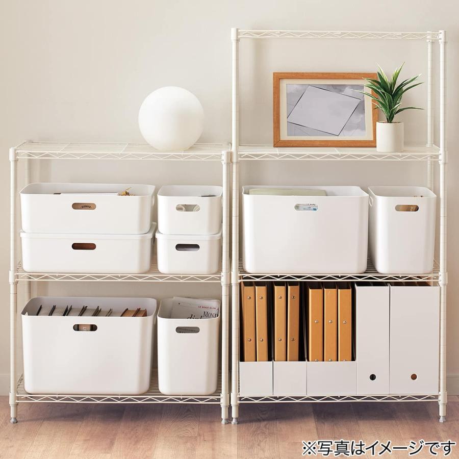 ニトリ　シンプルな冷蔵庫ラック 棚  スチール 木製 ブラウン 多目的 3段 美品 ニトリ（NITORI） スチールラック(STANDARD 幅65cm 3段 ダークグレー