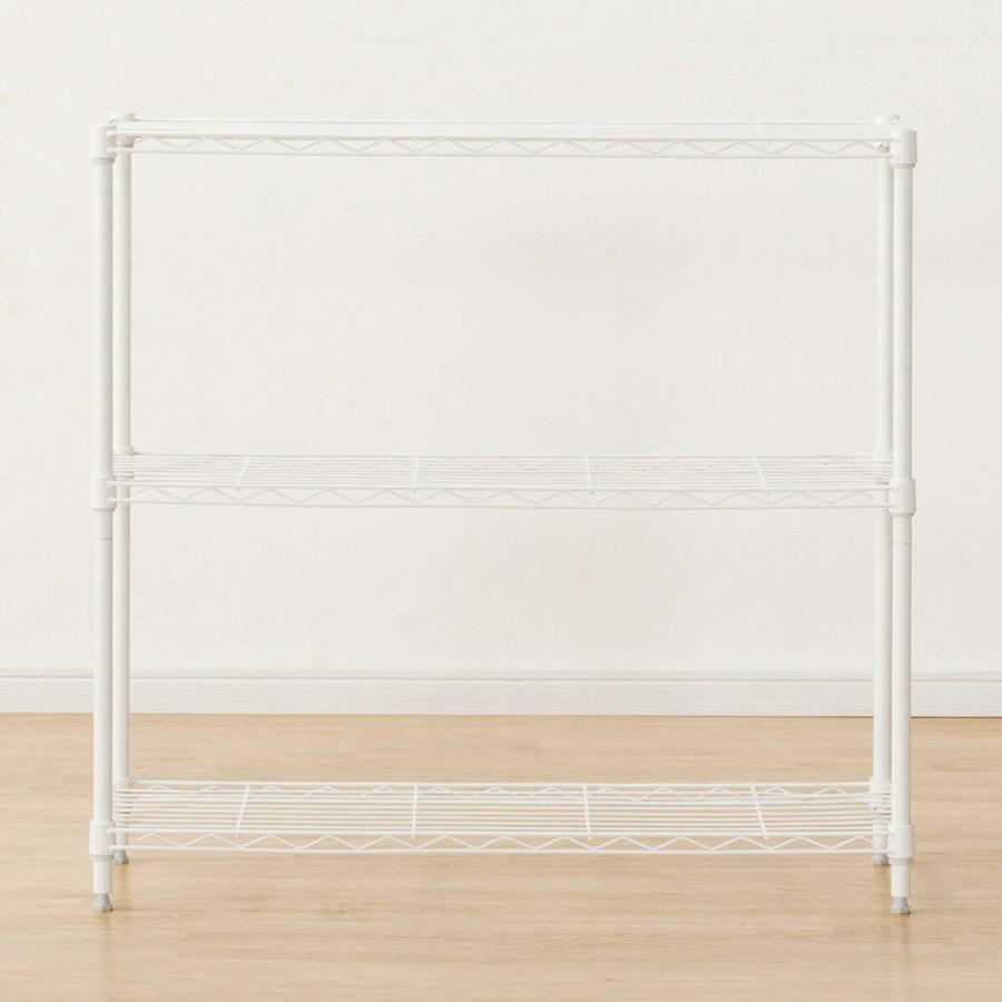 ニトリ（NITORI） スチールラックSTANDARD 2段(DWH) スチールシェルフ