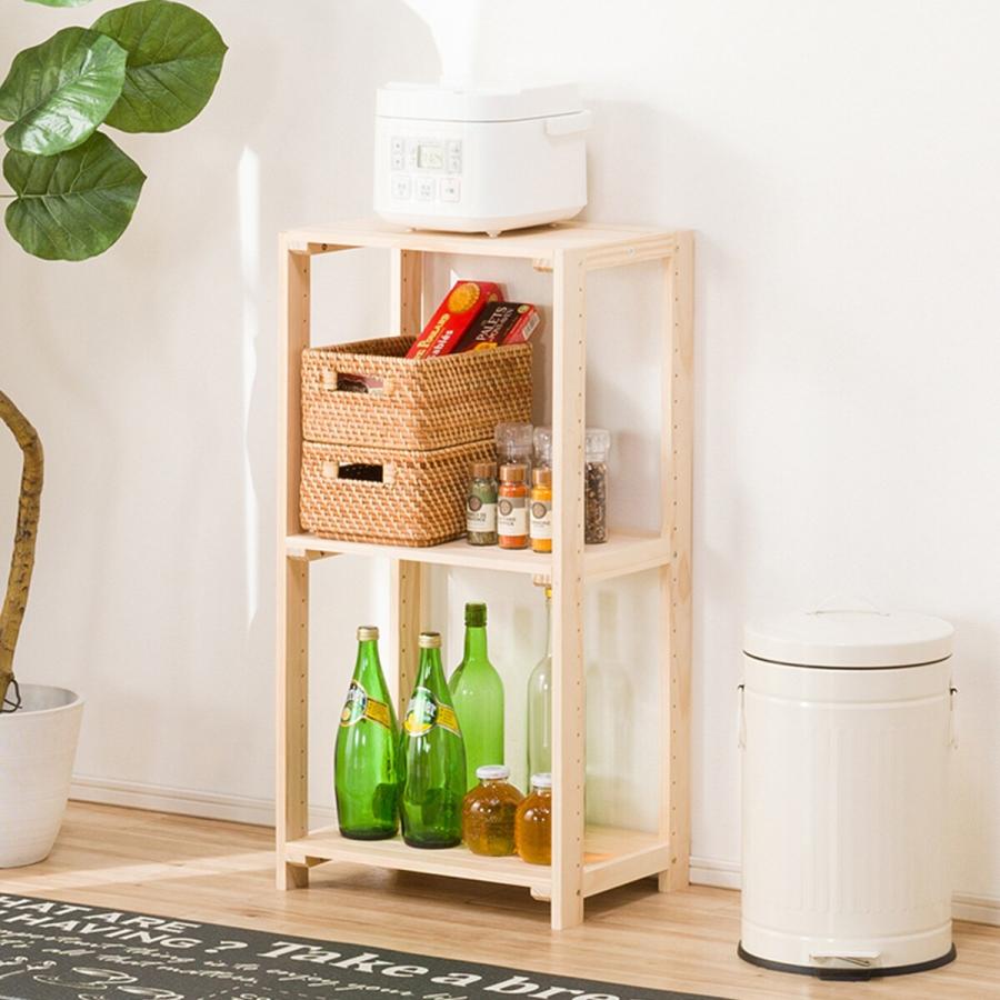 ニトリ（NITORI） パインラック マンクス4330(2段) 木製 本棚 ラック