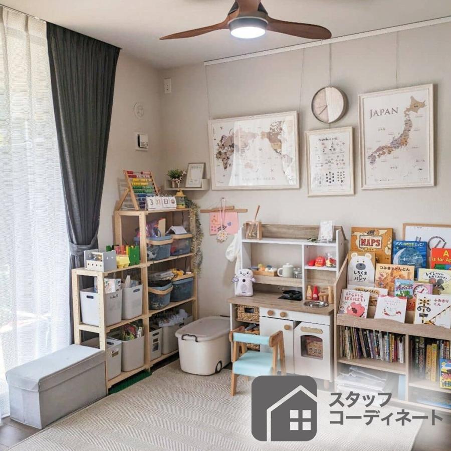 ニトリ　木目調ラック 3段 ヴィンテージスタイル ヴィンテージスタイルのアイアンシェルフ3段(幅90cm ブラウン