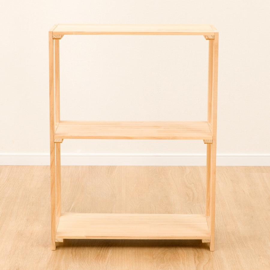 ニトリ（NITORI） パインラック マンクス6230(2段) 木製 本棚 ラック