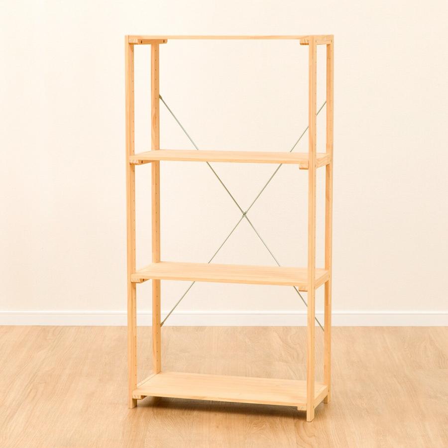 ニトリ（NITORI） パインラック マンクス6230(3段) 木製 本棚 ラック