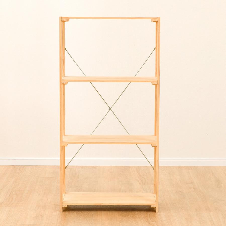 ニトリ（NITORI） パインラック マンクス6230(3段) 木製 本棚 ラック