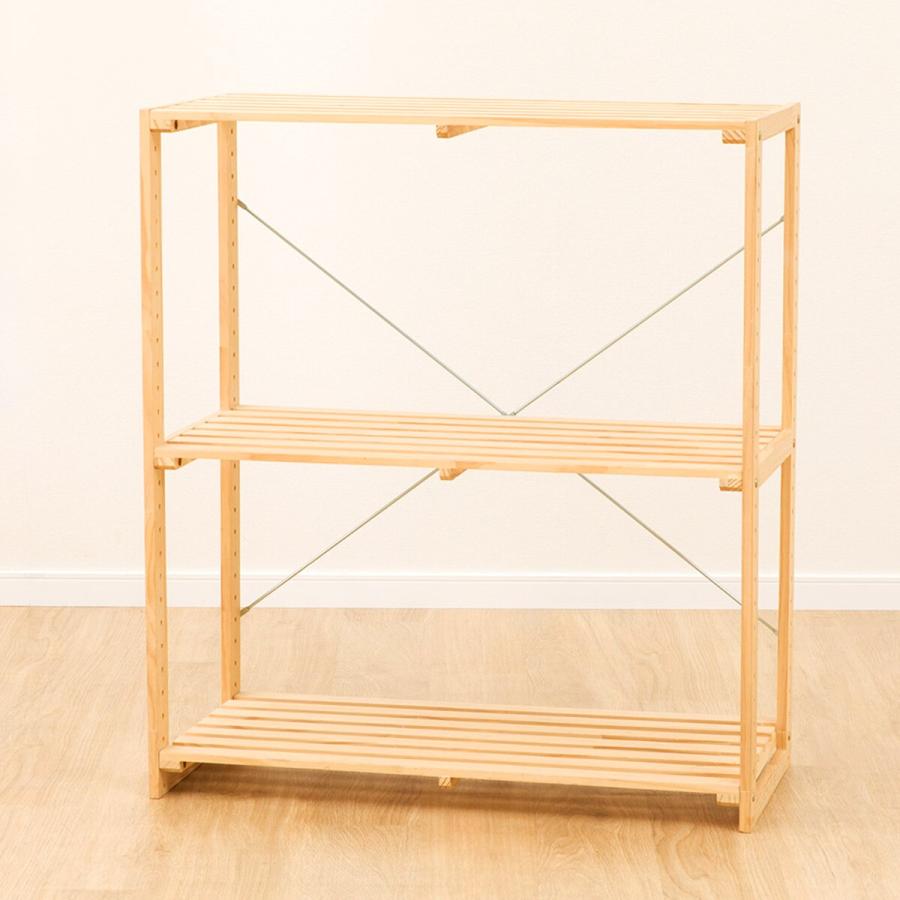 ニトリ（NITORI） パインラック マンクス8240(2段) 木製 本棚 ラック