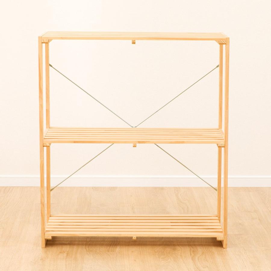 ニトリ（NITORI） パインラック マンクス8240(2段) 木製 本棚 ラック