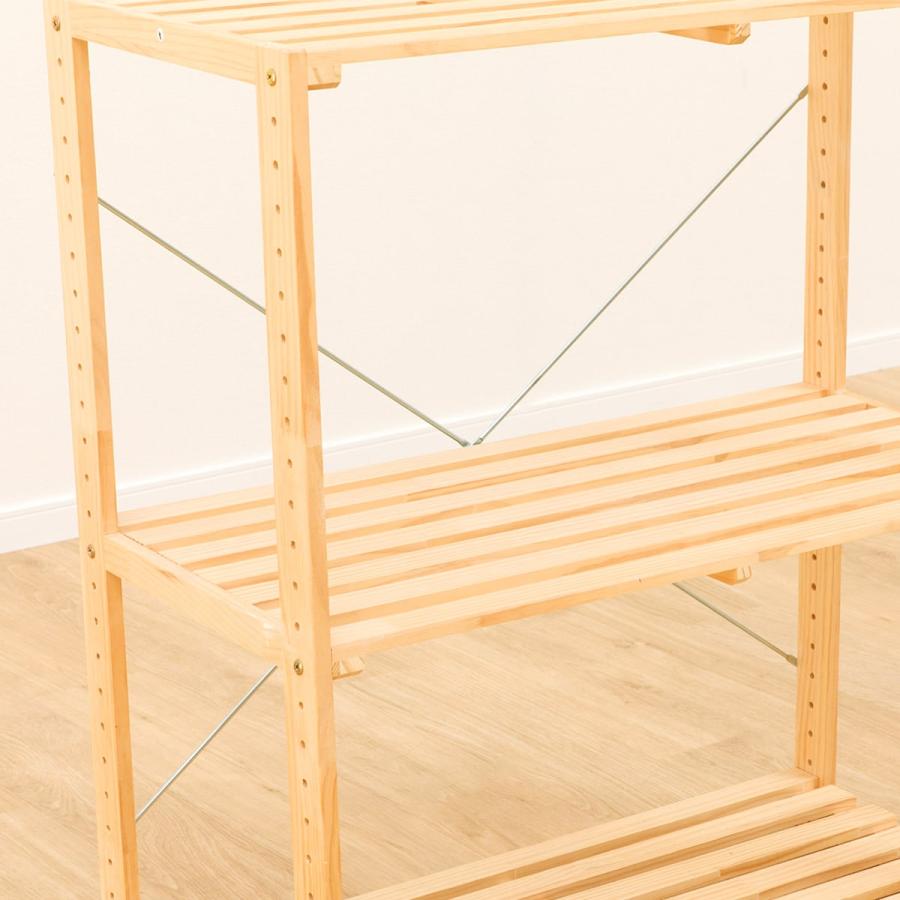 ニトリ（NITORI） パインラック マンクス8240(2段) 木製 本棚 ラック