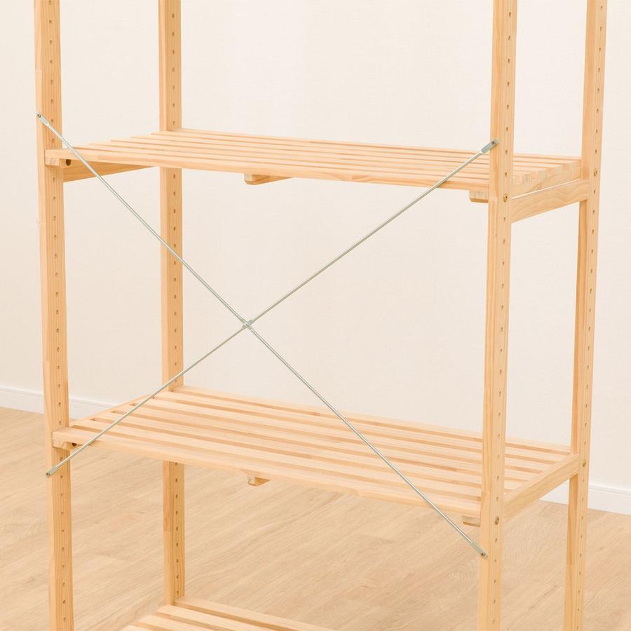 ニトリ（NITORI） パインラック マンクス8240(3段) 木製 本棚 ラック