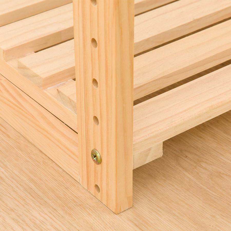 ニトリ（NITORI） パインラック マンクス8240(3段) 木製 本棚 ラック