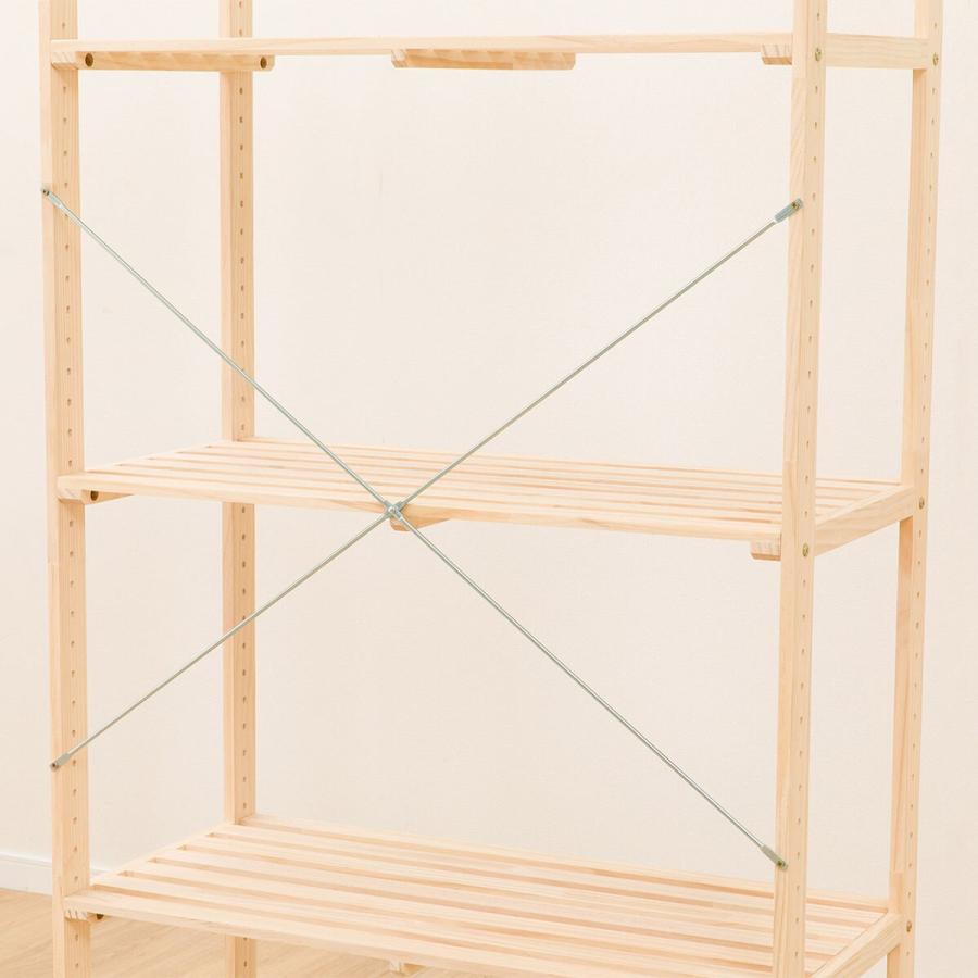 ニトリ（NITORI） パインラック マンクス8240(4段) 木製 本棚 ラック