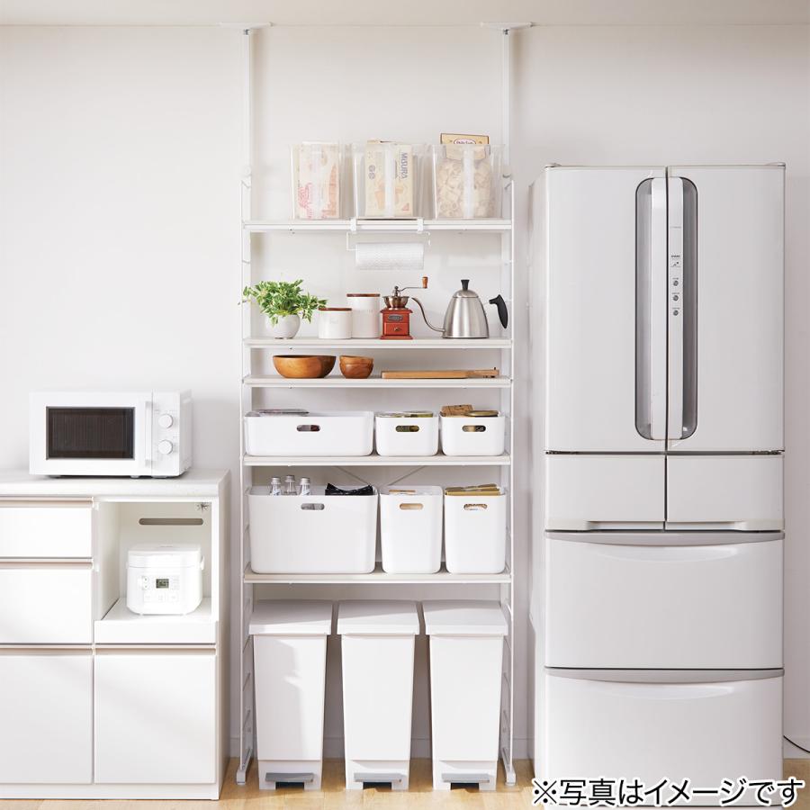 ニトリ 突っ張り壁面収納Nポルダ(幅80cm ホワイトウォッシュ