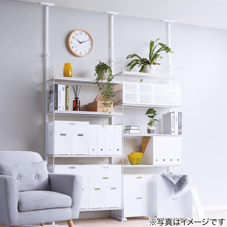 突っ張り壁面収納Nポルダ ワードローブセット(幅240cm ホワイト 突っ張り壁面収納Nポルダ ワードローブセット(幅240cm ホワイト