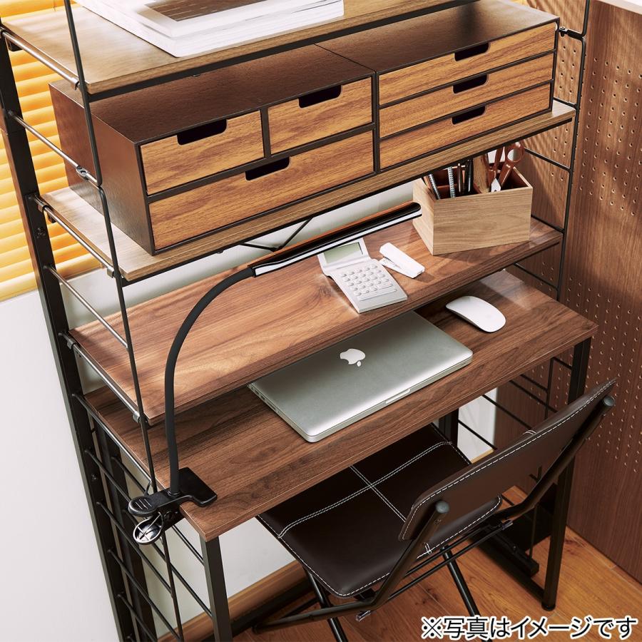 突っ張りワイヤーシェルフNポルダ(幅80cm MBR) 棚 スチールラック