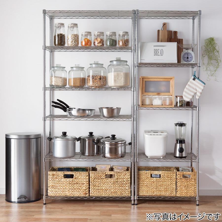 ニトリ（NITORI） スチールラック(CUSTOM 幅115cm 3段 BK) シェルフ