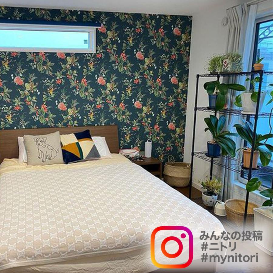 ニトリ（NITORI） スチールラック(CUSTOM 幅115cm 4段 BK) シェルフ