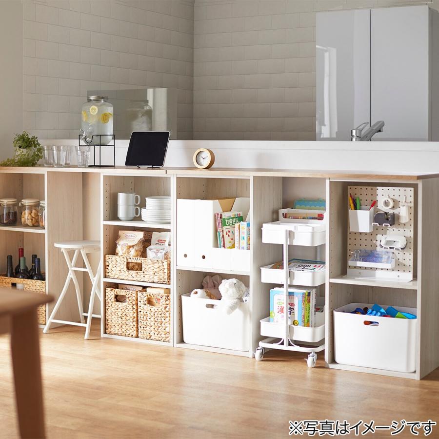 ☆K・K☆　美品　ニトリホワイトデスク 引き出し付き Nクリック [幅120cm] 簡単組立て ボックス デスク(ホワイト