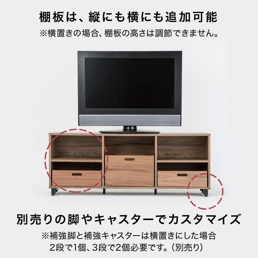 Nクリック 簡単組立て カラーボックス ボックス ワイド3段(ホワイト