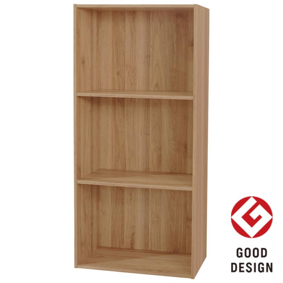 ニトリ 棚 木製 Nクリック 簡単組立て カラーボックス ボックス ワイド3段(ライト