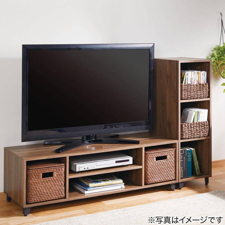 Nクリック 簡単組立て カラーボックス ディープ レギュラー3段(ライト