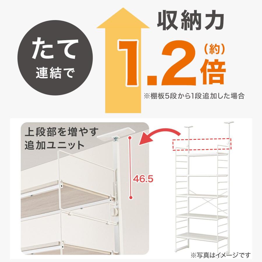 ニトリ 幅80cmセット 突っ張り壁面収納Nポルダディープ上段追加 ニトリ 幅80cmセット 突っ張り壁面収納Nポルダディープ上段追加