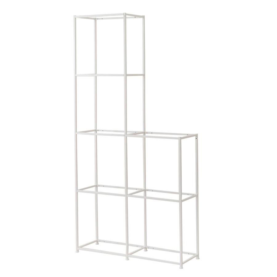 ニトリ（NITORI） シェルフMSシリーズ 基本シェルフ(4段+2段 ホワイト