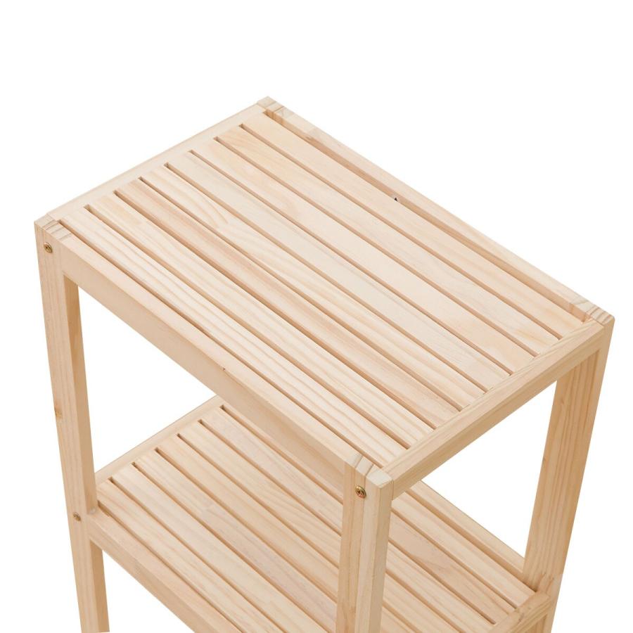 ニトリ（NITORI） パインラック3段(幅34cm ナチュラル HZ1) : ニトリ