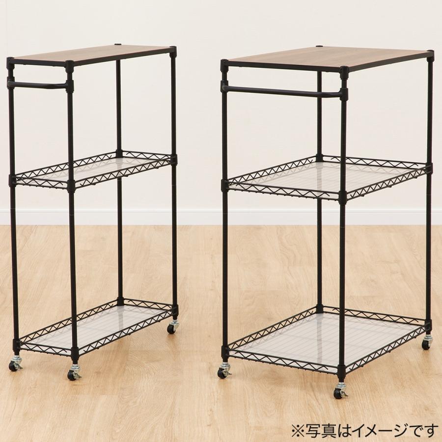 ニトリワゴン ニトリ（NITORI） スチールラックワゴン(MU2060 ブラック) : ニトリ