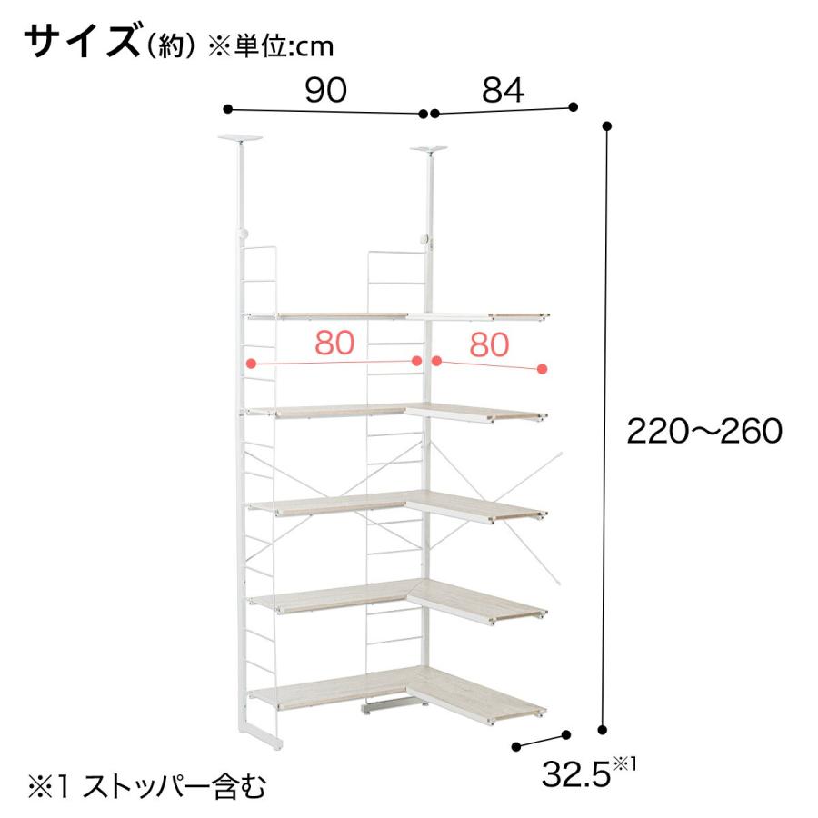 ニトリ 【Nポルダ専用】 追加L型コーナーパーツ(幅80cm ホワイト ニトリ 【Nポルダ専用】 追加L型コーナーパーツ(幅80cm ホワイト