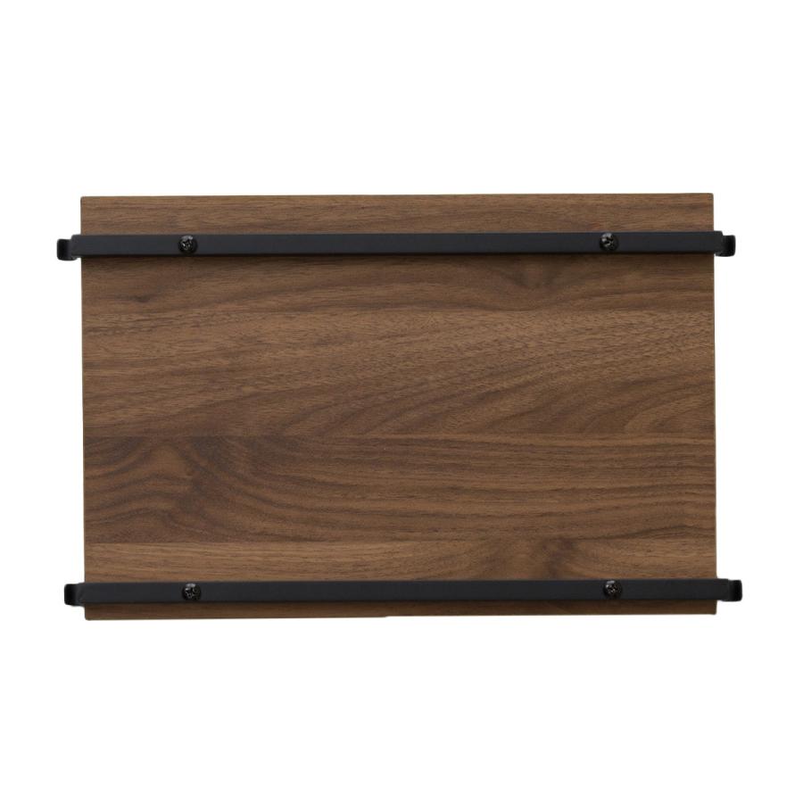 ちは　突っ張り壁面収納Nポルダ(ミドルブラウン)棚板3枚 突っ張り壁面収納Nポルダ3連セット(幅40cm+60cm+80cm ミドルブラウン