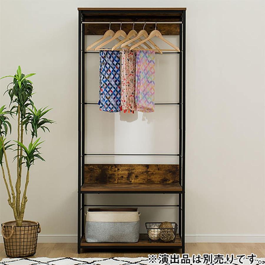 ニトリ ハンガーラック(N ステイン 1880 BR) クローゼット ニトリ ハンガーラック(N ステイン 1880 BR) クローゼット