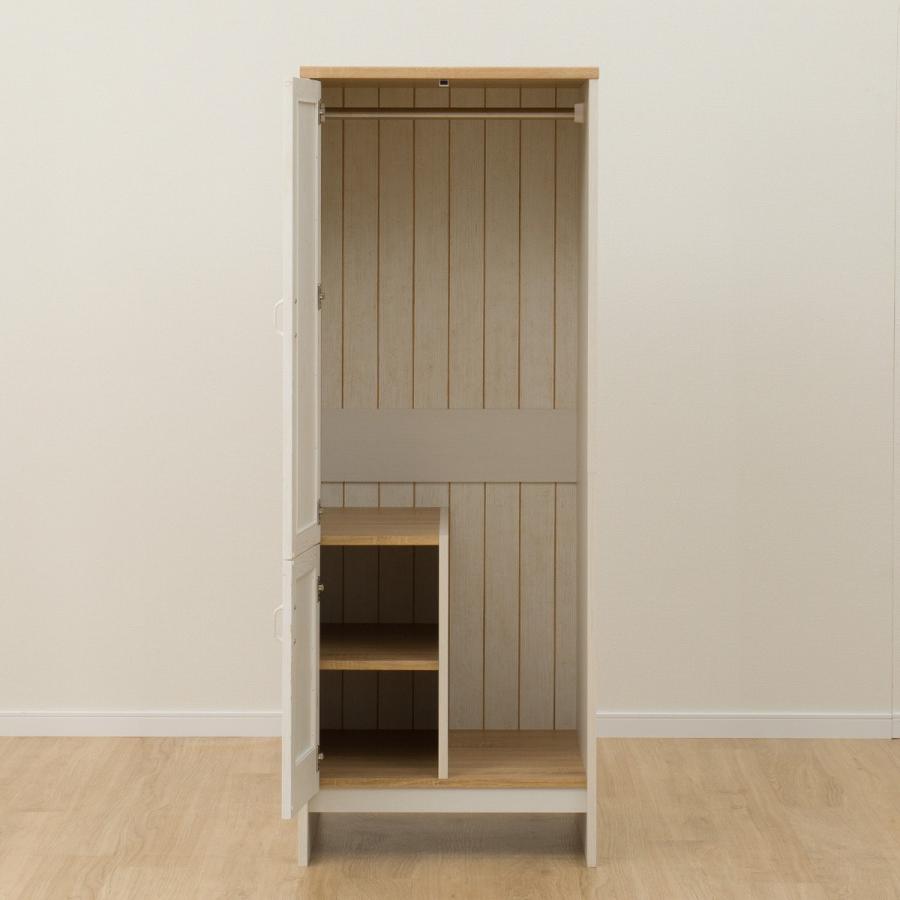 ニトリ　洋服タンス　クローゼット　ワードローブ 開閉しやすいカーテン式ワードローブ(クーリ KL001 幅79cm