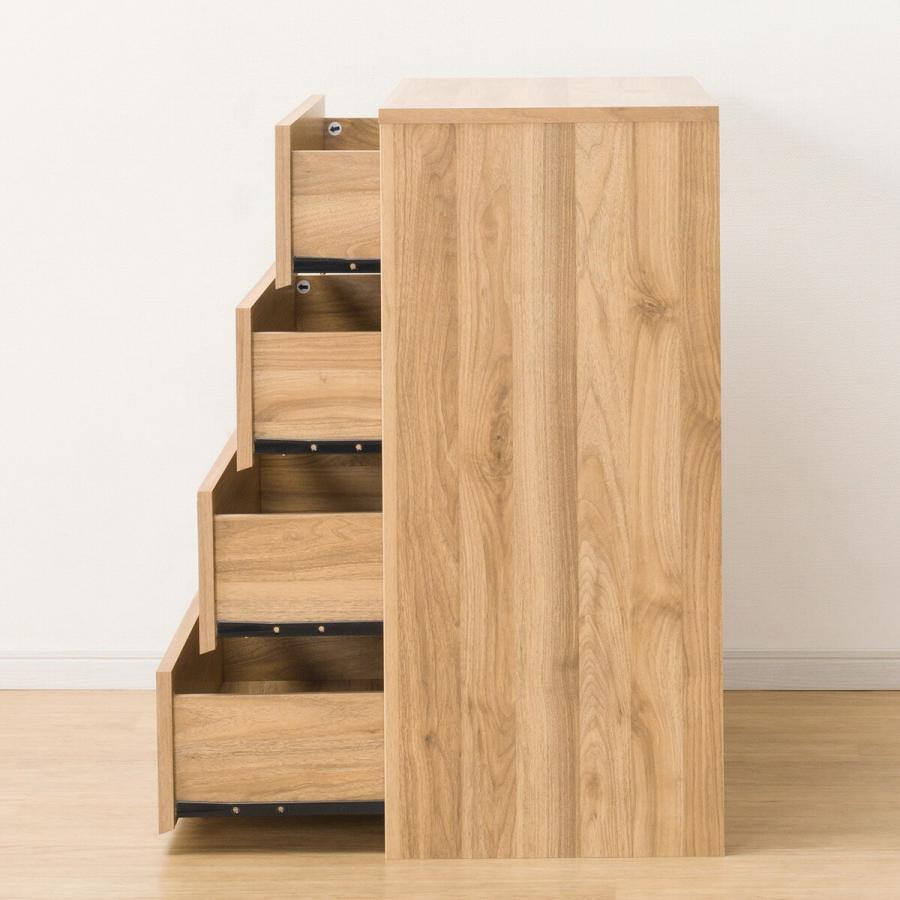 ニトリ（NITORI） 簡単組み立てチェスト(Nクリックチェスト8088LBR