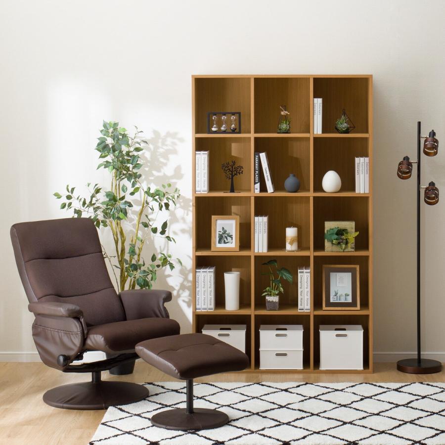 ニトリ（NITORI） マルチ本棚(リブリー1811 LBR） 書棚 ラック 棚